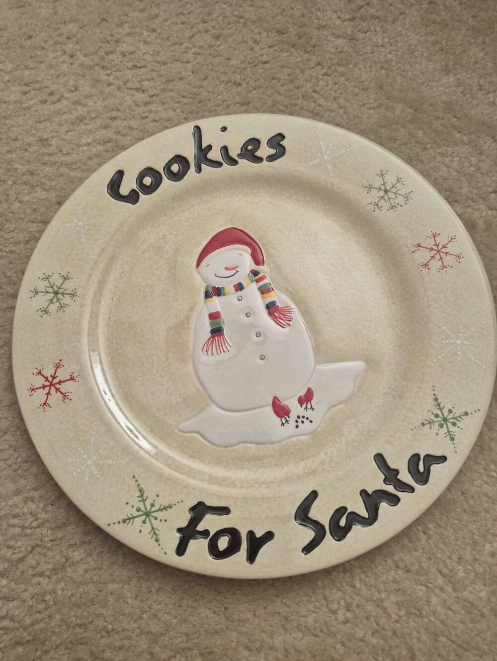 Cookies For Santa Plate
